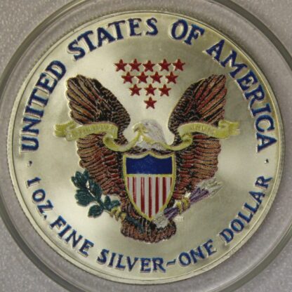 AUCTION- 2001 Colorized American Silver Eagle – Portsmouth Coin