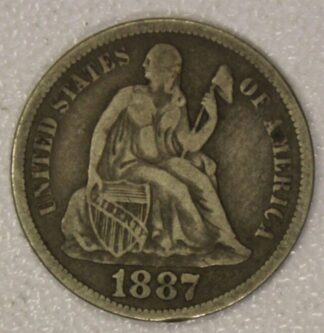 AUCTION-   1887-S Seated Liberty Dime Fine