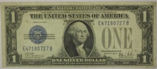 1927-B One Dollar Silver Certificate Funny Back Fine