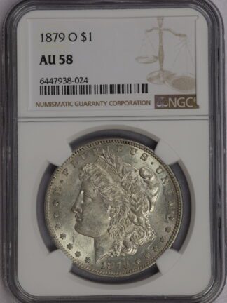 1879 O Morgan Dollar NGC AU58