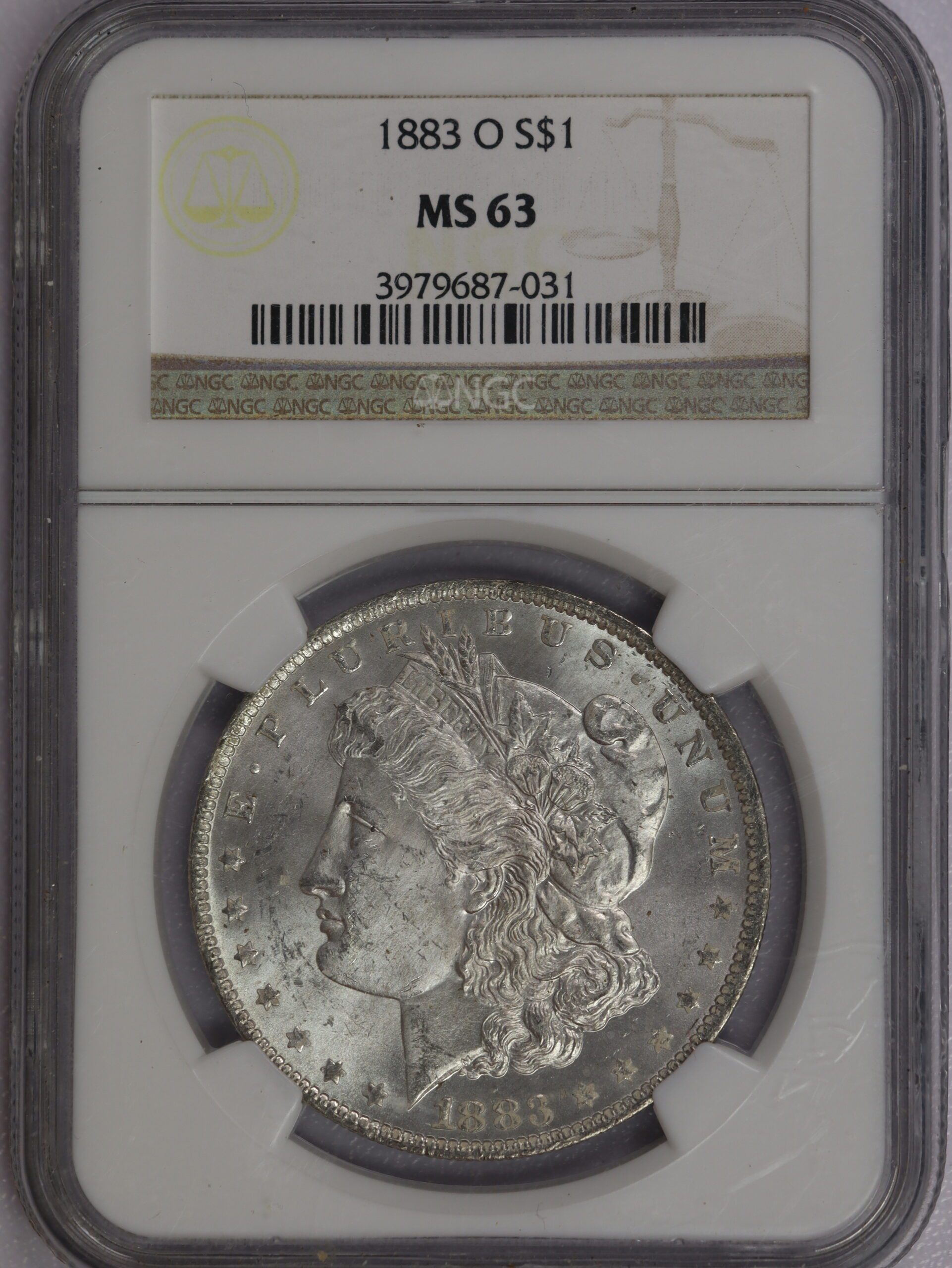 Auction - 1883 O Morgan Dollar MS63 NGC