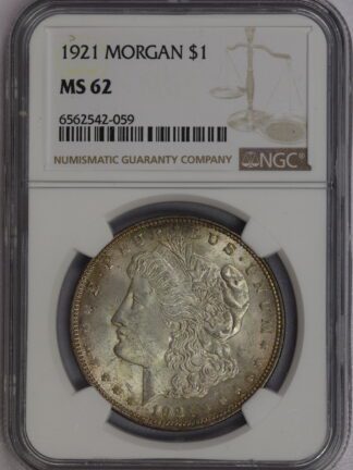 Auction - 1921 Morgan Dollar MS62 NGC