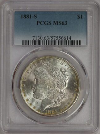 Auction - 1881 S Morgan Dollar MS63 PCGS