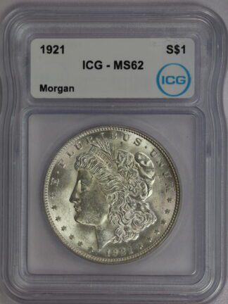 Auction - 1921 Morgan Dollar MS62 ICG