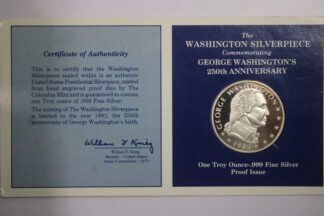 Auction - 1982 George Washington 1 oz Round .999