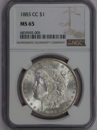 1883 CC Morgan Dollar NGC MS65
