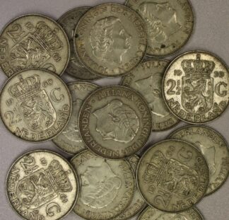 1959-1966 Netherlands 2 1/2 Gulden .720 Silver .3472 ASW (Date Our Choice)