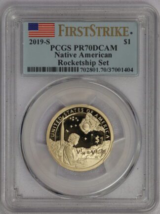 AUCTION - 2019 S Native American Dollar Rocketship Set PR70 PCGS