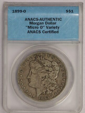 AUCTION - 1899 O Micro O Morgan Dollar Authentic ANACS