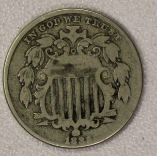 AUCTION-   1883 Shield Nickel Circulated