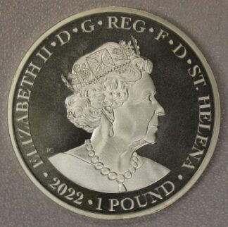 AUCTION-   2022 St Helena One Ounce .999 Silver Hera