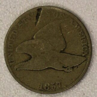 AUCTION-   1857 Flying Eagle Cent Circulated