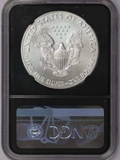 2020 Silver Eagle MS70 Mercanti Signature Black Label NGC