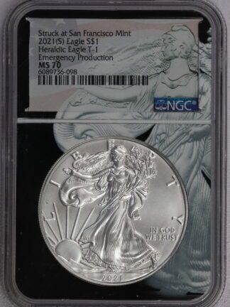 2021 (S) Silver Eagle - Type 1 - NGC MS70