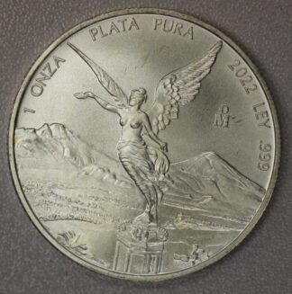 AUCTION-   2022 Mexico Onza One Troy Ounce .999 Silver