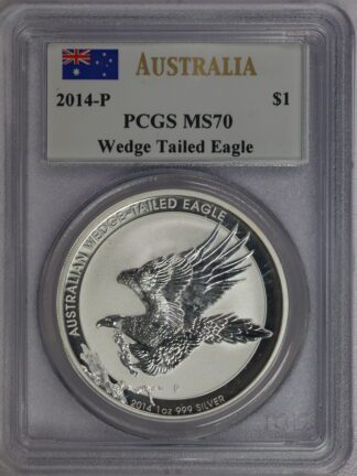 AUCTION - 2014 Wedge Tail Eagle Australia MS70 PCGS