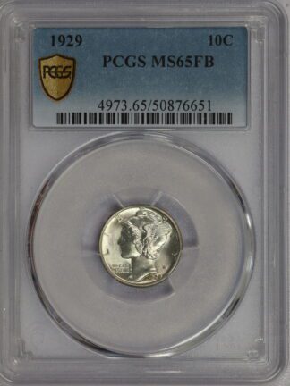 1929 Mercury Dime PCGS MS65 FB