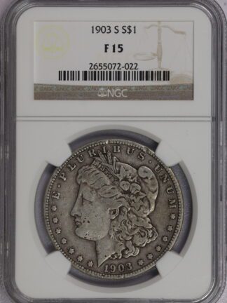 1903 S Morgan Dollar F15 NGC