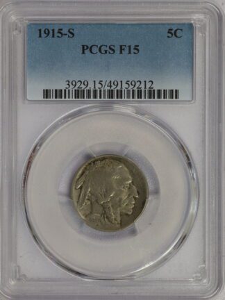 1915 S Buffalo Nickel F15 PCGS