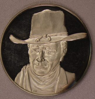 AUCTION- 1907-1979 The Duke John Wayne One Troy Ounce .999 Silver