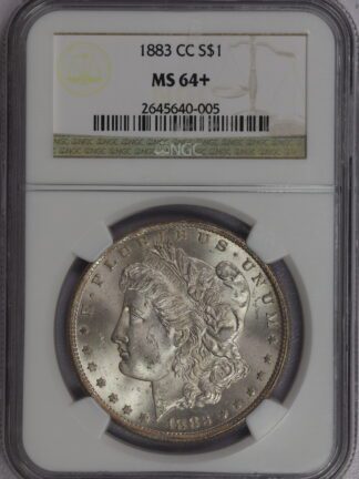 1883 CC Morgan Silver Dollar MS64+ NGC