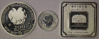 AUCTION- 38.8 Grams of Fractional Silver Geiger, Britannia & Armenia