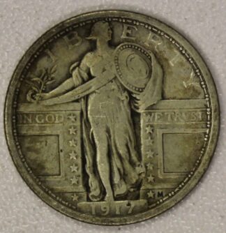 AUCTION- 1917 Type One Standing Liberty Quarter Fine-Very Fine