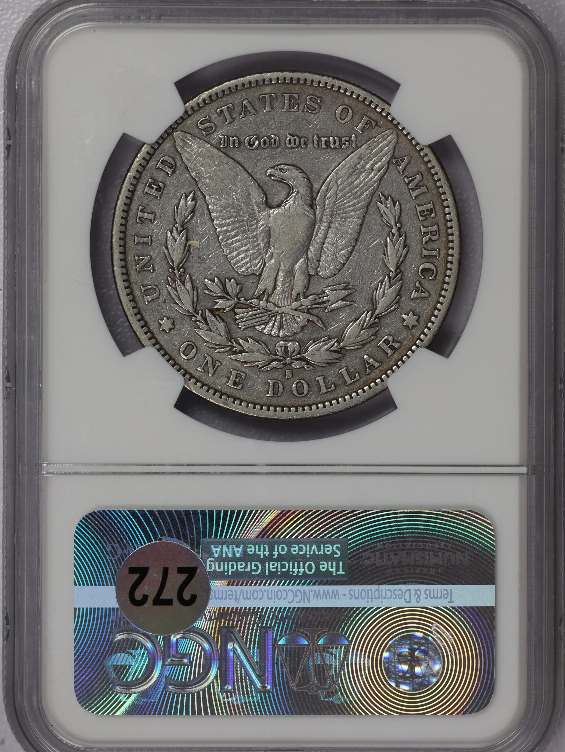 1892 S Morgan Dollar VF25 NGC - Image 3