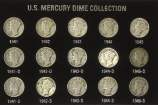 AUCTION- 1941-1945 US Mercury Dime Collection 15 Total Coins Circulated