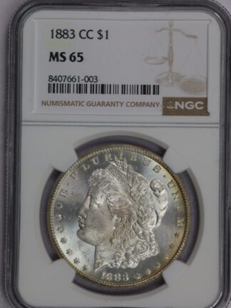 1883 CC Morgan Dollar NGC MS65