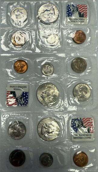 1953 P D S Uncirculated Mint Set Aftermarket Packaging 15 Coins