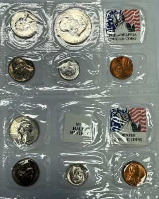 1956 P D Uncirculated Mint Set Aftermarket Packaging 9 Coins