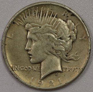 1921 Peace Dollar High Relief VF35