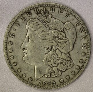 AUCTION-   1895-O Morgan Silver Dollar Circulated & Cleaned