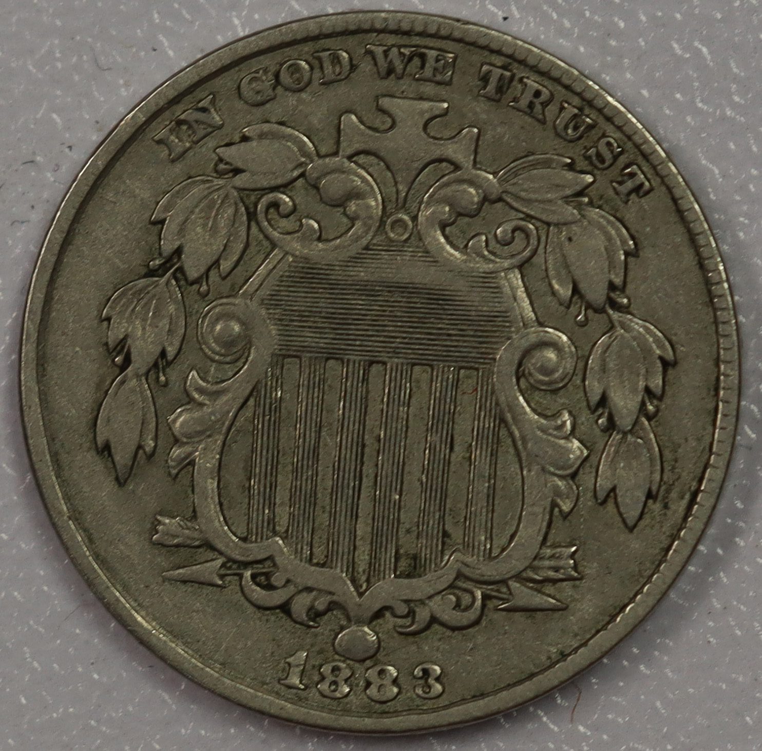 1883 Shield Nickel VF