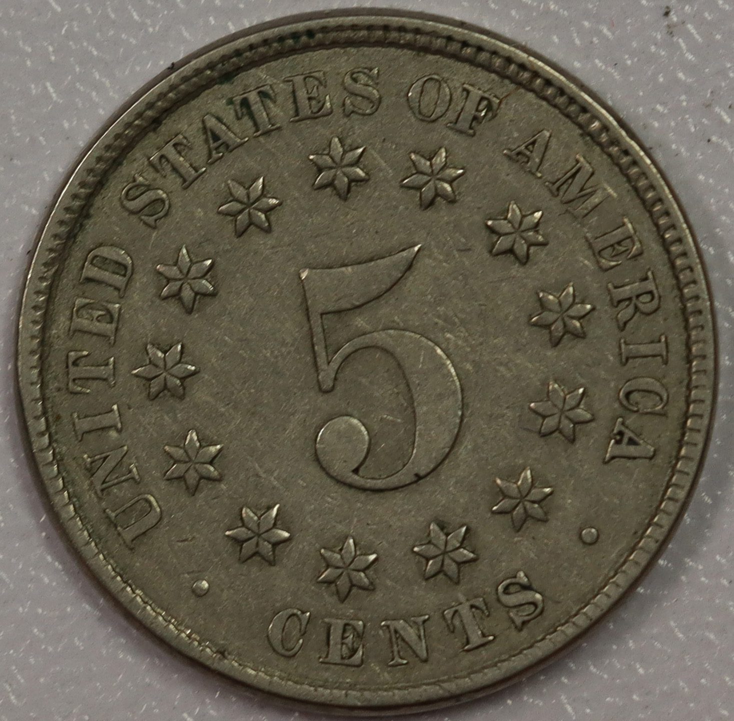 1883 Shield Nickel VF - Image 2
