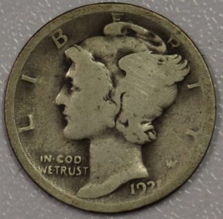 1921 Mercury Dime AG3