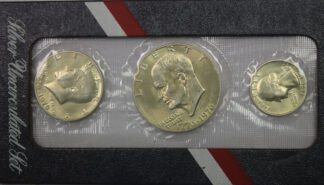 Auction - 1976 Bicentennial UNC 40% Silver Set No Envelope And Coins Have Toning