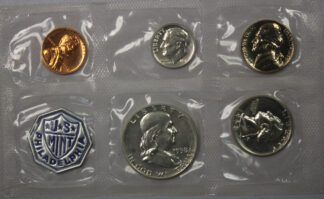 Auction - 1958 Proof Set No Envelope And Coins Have Toning