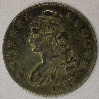 1833 Capped Bust Half Dollar Old Cleaning