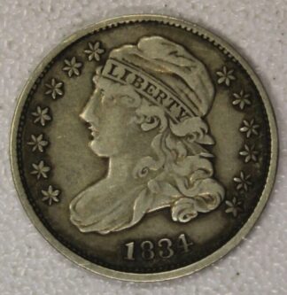 1834 Small 4 Capped Bust Dime Very Fine
