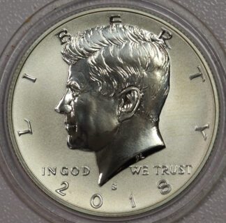 Auction - 2018 S Kennedy Half Dollar Rev Proof Silver Toned