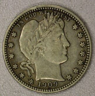AUCTION-   1909-D Barber Quarter Very Fine