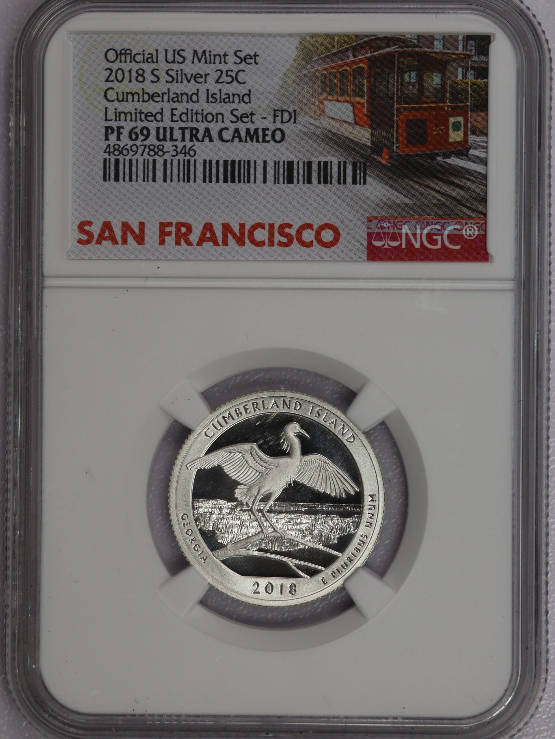 2018 S Quarter Proof Silver Set 5 Coins PR69 NGC - Image 5