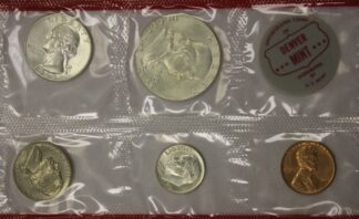 AUCTION-   1963 Denver Uncirculated Set Total of 5 Coins