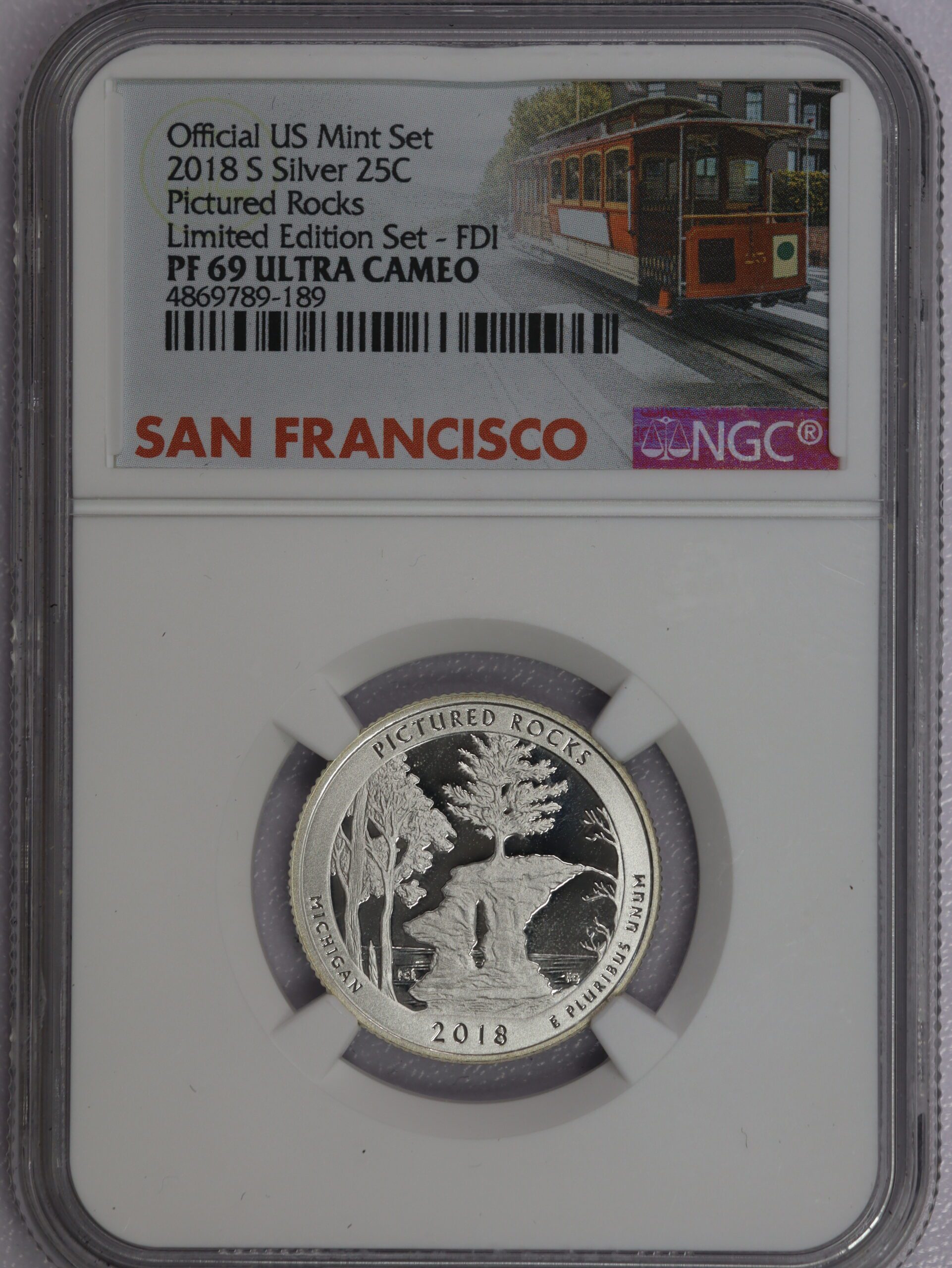 2018 S Quarter Proof Silver Set 5 Coins PR69 NGC - Image 9
