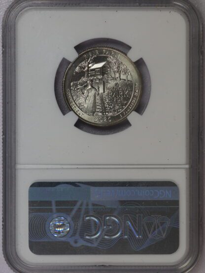 2020 W WW2 Privy Mark Weir Farm Historic Site Quarter NGC MS66