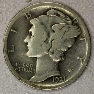 1921 Mercury Dime Good