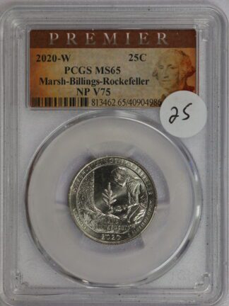 2020 W Rockefeller NP ATB Quarter PCGS Premiere MS65 - V75 Privy Mark