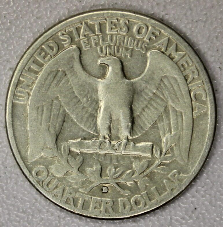 1932-D Washington Quarter Very Good Cleaned - Image 2
